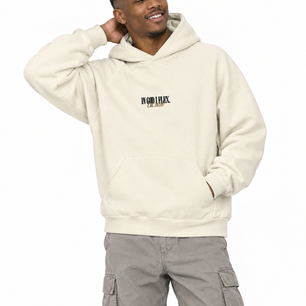 Conviction Embroidered Hoodie, worn by a model