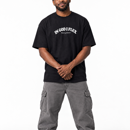 IGIF Everyday Tee in Black, worn by a model
