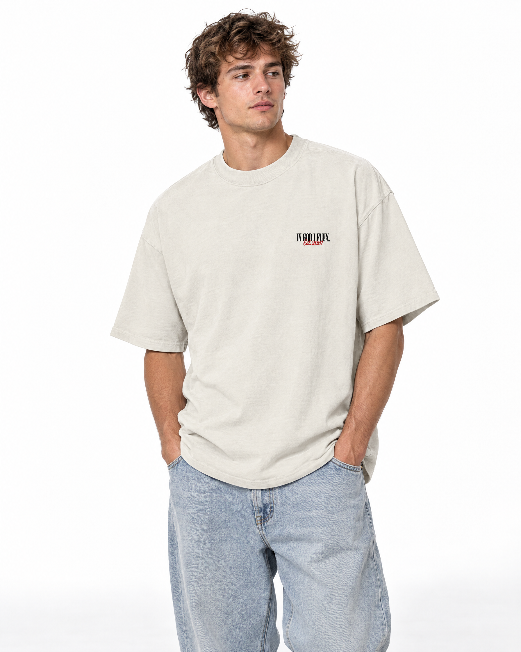 IGIF Faded Oversized Tee, worn by a model